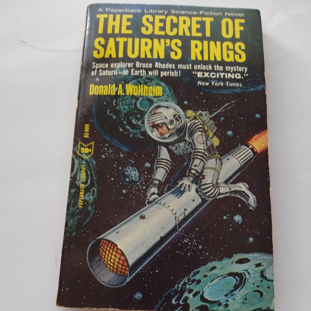 The Secret of Saturn's Rings Donald A. Wollheim Science Fiction Novel Scify